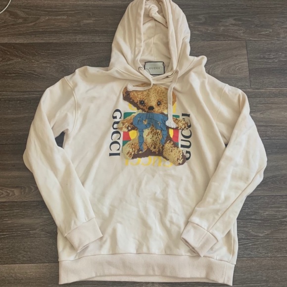 gucci teddy bear hoodie